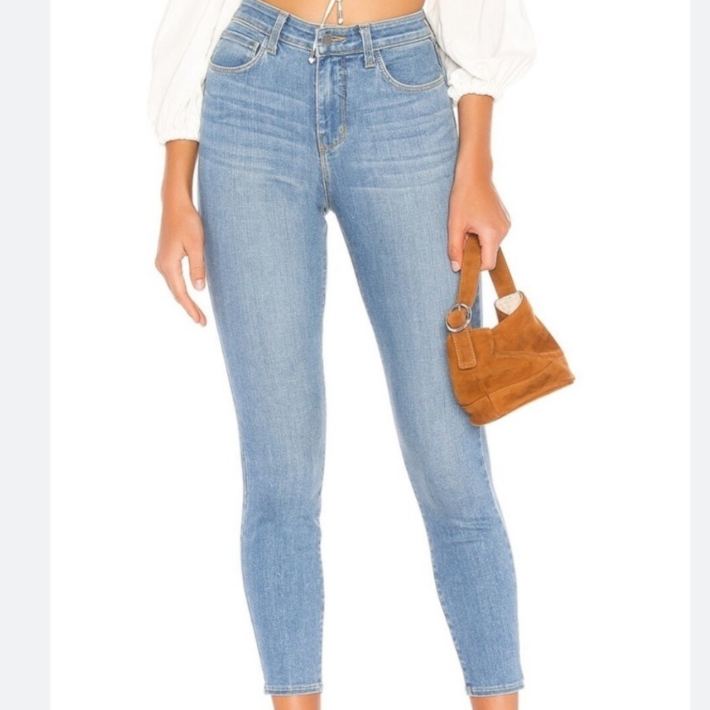 L’AGENCE Margot Skinny High Rise in Seafoam - Size 29